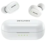 Awei T13 Pro bílá / Bezdrátová sluchátka / TWS / Bluetooth 5.1 / dobíjecí pouzdro (Awe000177)