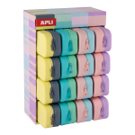 APLI silikonový penál NORDIK, dvoubarevný, displej, 16 ks, mix barev