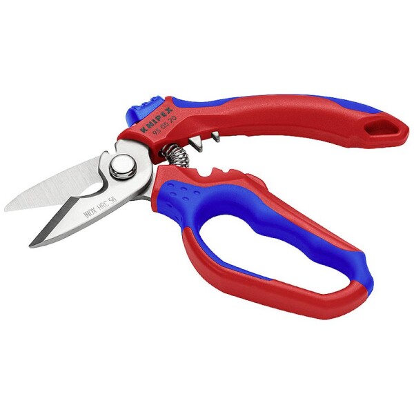 Knipex Zahnuté elektrikářské nůžky s vícesložkovými potahy, zesílenými skelnými vlákny, 160 mm 95 05 20 SB