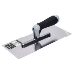 Hladítko nerezové, 280 x 130 mm, hladké, dvousložková rukojeť, STALCO PERFECT