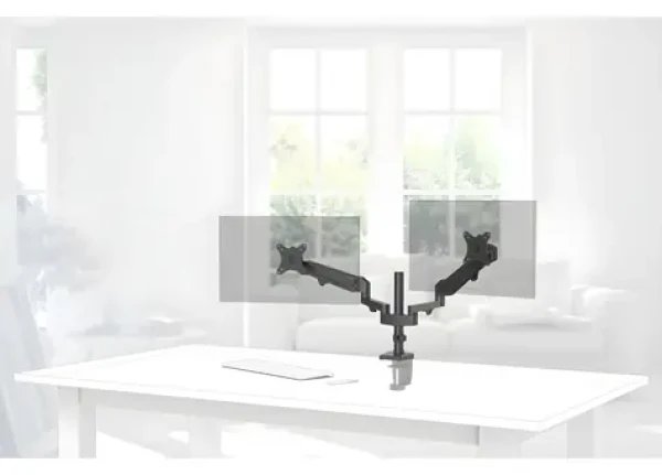 Hama Premium stolní držák 2 monitorů / Držák monitoru / 13"-32" / 2 ramena / VESA 75x75/100x100 (118498)
