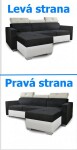 Sedací souprava Liwe - AN 4683 / AN 4678 Provedení: Levá varianta, Nožičky: Chrom, látka: AN 4683 / AN 4678