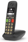 Gigaset E290 černá / bezdrátový telefon / vhodný pro seniory / Telefonní seznam 150 kontaktů (TBFSSIE290050)