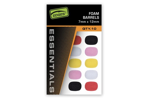 Fox Plovoucí váleček Edges Foam Barrels Mixed Colour 10ks - 7x12mm,Fox Plovoucí váleček Edges Foam Barrels Mixed Colour 10ks - 7x12mm