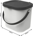 ROTHO Systém třídění odpadu ALBULA box 6L - bílý