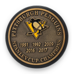 Mustang Puk Pittsburgh Penguins NHL Stanley Cup Years Gold Medallion