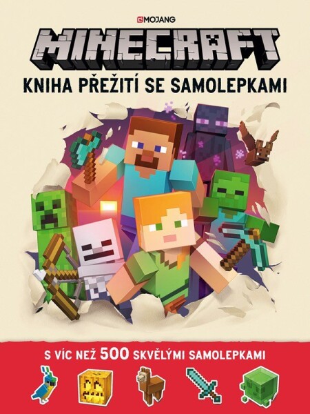 Minecraft Kniha přežití se samolepkami, Kolektiv