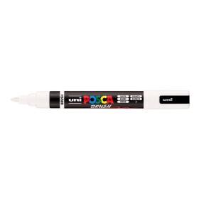 Uni Posca PC-5BR 1-4 mm štětcový hrot bílý