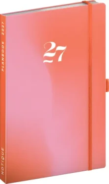 NOTIQUE Planbook Korál 2027 / Diář se zápisníkem / 13 × 21 cm