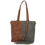 Trendy dámská kabelka na rameno MaxFly Ritta, šedá