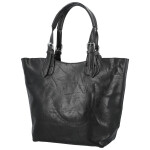Trendy dámský koženkový set kabelek Catia, černý