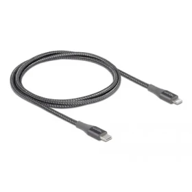 Delock šedá / Datový a nabíjecí kabel / USB-A / Lightning / 1 m (86631)