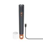 Hama FLX1200-C LED svítilna šedá / nabíjecí / hliníková / 1200 lm / 300 m / 4 režimy+SOS / IP44 / zoom / karabinka (228607)