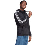 Pánská mikina 3-Stripes Hoodie M IB4028 Černá vzor - Adidas černá s bílou L