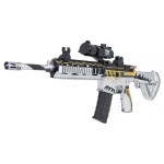 Mamido Dětská Puška M416 na vodní kuličky s příslušenstvím bílá