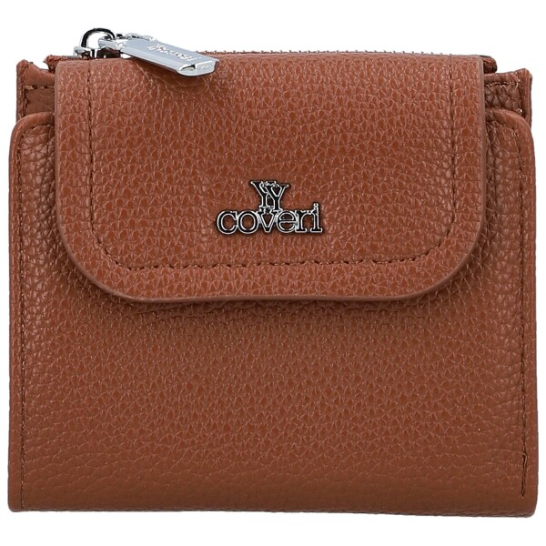 Trendy dámská mini koženková peněženka Coveri Bobbi, hnědá