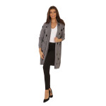 HOSH Dámský puntíkovaný kardigan Velikost: UNI, Barva: Tmavě modrá