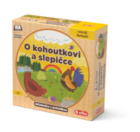 O kohoutkovi a slepičce - skládačka s pohádkou - Efko