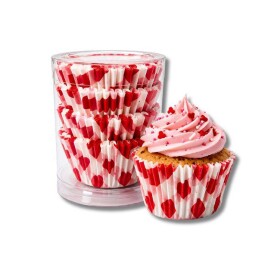 Dortisimo Košíčky na mini muffiny s červenými kostkami (100 ks)