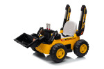 Mamido Dětský elektrický nakladač CAR-26A žlutý | 4x4 | RC 2.4Ghz | EKO kůže | 12V10Ah