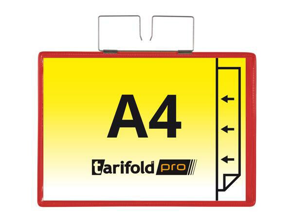 Djois zpevněná identifikační kapsa se závěsem, A4, červená, 10 ks