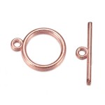 Americké zapínání - růžově zlaté - 15 x 15 x 2 mm - 1 ks