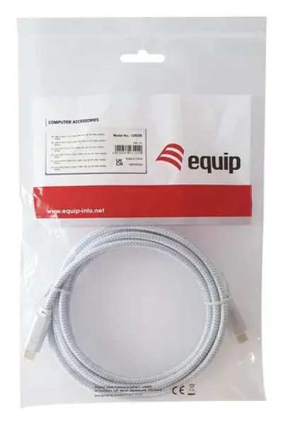 Equip USB-C na USB-C bílý / Kabel / USB 3.2 Gen 2 / 10 Gbit/s / PD 100 W / 3 m (128360)