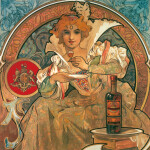 Nástěnný poznámkový kalendář 2026 NOTIQUE - Alfons Mucha, 30 x 30 cm