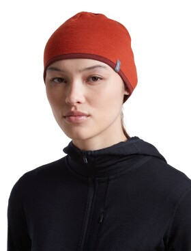 Unisex merino čepice ICEBREAKER Unisex 200 Oasis Revers Beanie, Agate/Port