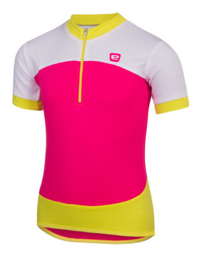 Dětský dres ETAPE PEDDY, vel. růžová/limeta fluo