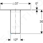 GEBERIT - Příslušenství Příruba pro podlahové vpusti s velikostí 130x130 mm 388.103.00.1