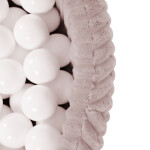 PLUSH NEST PLUSH NEST Suchý bazén kulatý Puffy Lamell růžový Ø 90 × 30 cm s 200 míčky