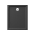 CERSANIT - Sprchová vanička obdélníková TAKO 100x80x4 černá mat S204-041