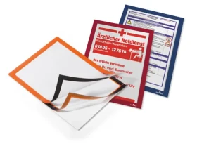 Durable Duraframe Magnetic A4 černá / Prezentační rám / Magnetický / Samolepicí / 1 ks (498801)
