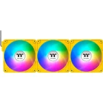 Thermaltake CT140 EX ARGB Sync PC Cooling Fan žlutá / Hydraulic Bearing / 140mm / 30.7dB @ 1800rpm / 4 pin / 3ks (CL-F217-PL14BB-A)