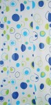 AQUALINE - Sprchový závěs 180x200cm, PEVA, bubliny ZV027