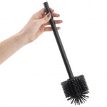 Erga Halika, náhradní WC kartáč se silikonovou hlavou, 34 cm, černá, ERG-YKA-V.WCZ-HALIKA-SILKA-BLK