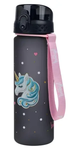 BAAGL Tritanová láhev na pití Unicorn Gold / 500 ml / uzamykatelné víčko / tritan BPA free