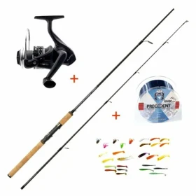 Mistrall Přívlačový set Lamberta XR Spin 2,4m 10-30g + vlasec a gumové nástrahy ZDARMA (M2140824SM)