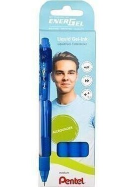 Pero gelové Pentel EnerGel BL107 - modré 0,7mm / 4 ks