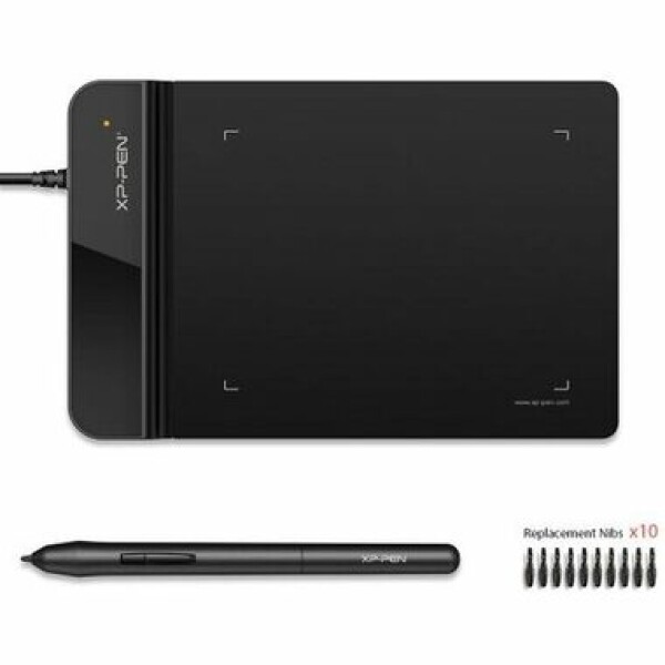 XP-PEN Star G430S černá / grafický tablet / 8192 úrovní přítlaku / 101.6 × 76.2 mm / USB (StarG430S_B)