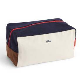 HAY Kosmetická taška Multi Wash Bag M Cream, modrá barva, krémová barva, textil