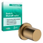 HANSGROHE - Zesis S Uzavírací ventil pod omítku, kartáčovaný bronz 74997140