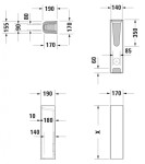 DURAVIT - D-Code Sloup pro umyvadlo, bílá 08632700002