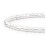 Perlový náramek Rachel - stříbro 925/1000, 4-4,5 mm říční perla, 18 cm + 3 cm (prodloužení) Bílá