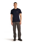 ICEBREAKER Mens 150 Tech Lite SS Tee IB Wordmark, Midnight Navy velikost: M