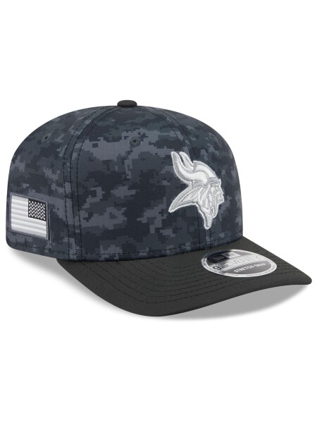 New Era Pánská kšiltovka Minnesota Vikings NFL 2026 Salute to Service 9SEVENTY Stretch-Snap