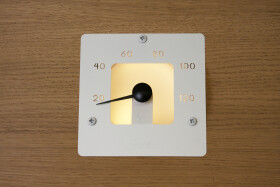 Cariitti teploměr do sauny SQ - čtverec, bílý 120x120 mm C1545855L