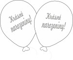 Balónek bílý Krásné narozeniny! Balonky.cz Balónek bílý Krásné narozeniny! Balonky.cz