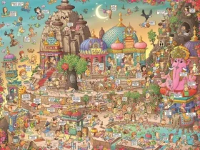 HEYE Puzzle Země jógy